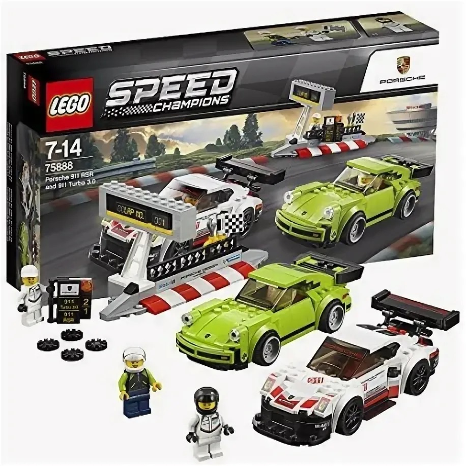 ����������� LEGO 75888 - ���� Porsche 911 RSR � 911 Turbo 3.0