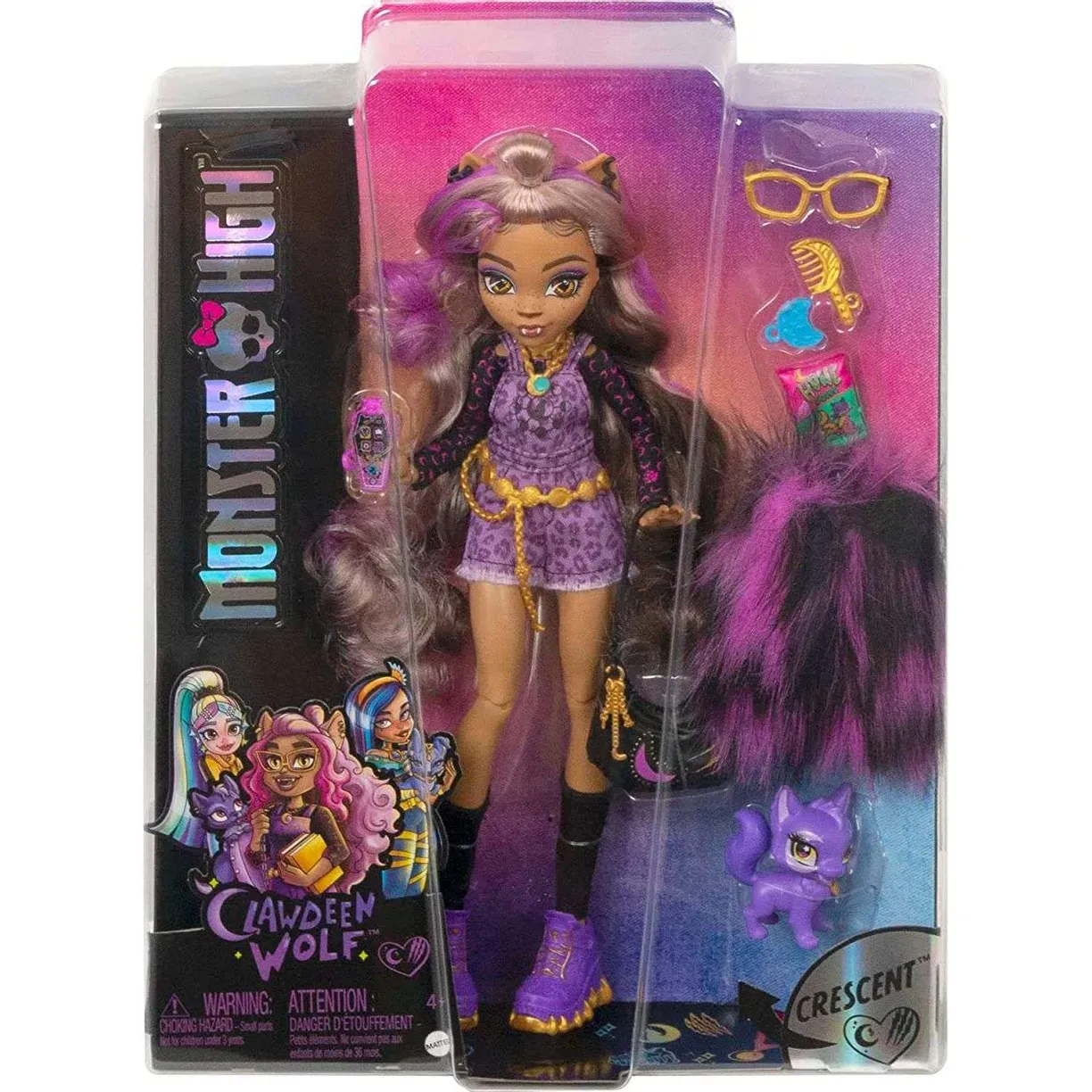 ����� ������ ��� ������ ����� � �������� Monster High Clawdeen Wolf Streaked Hair HHK52
