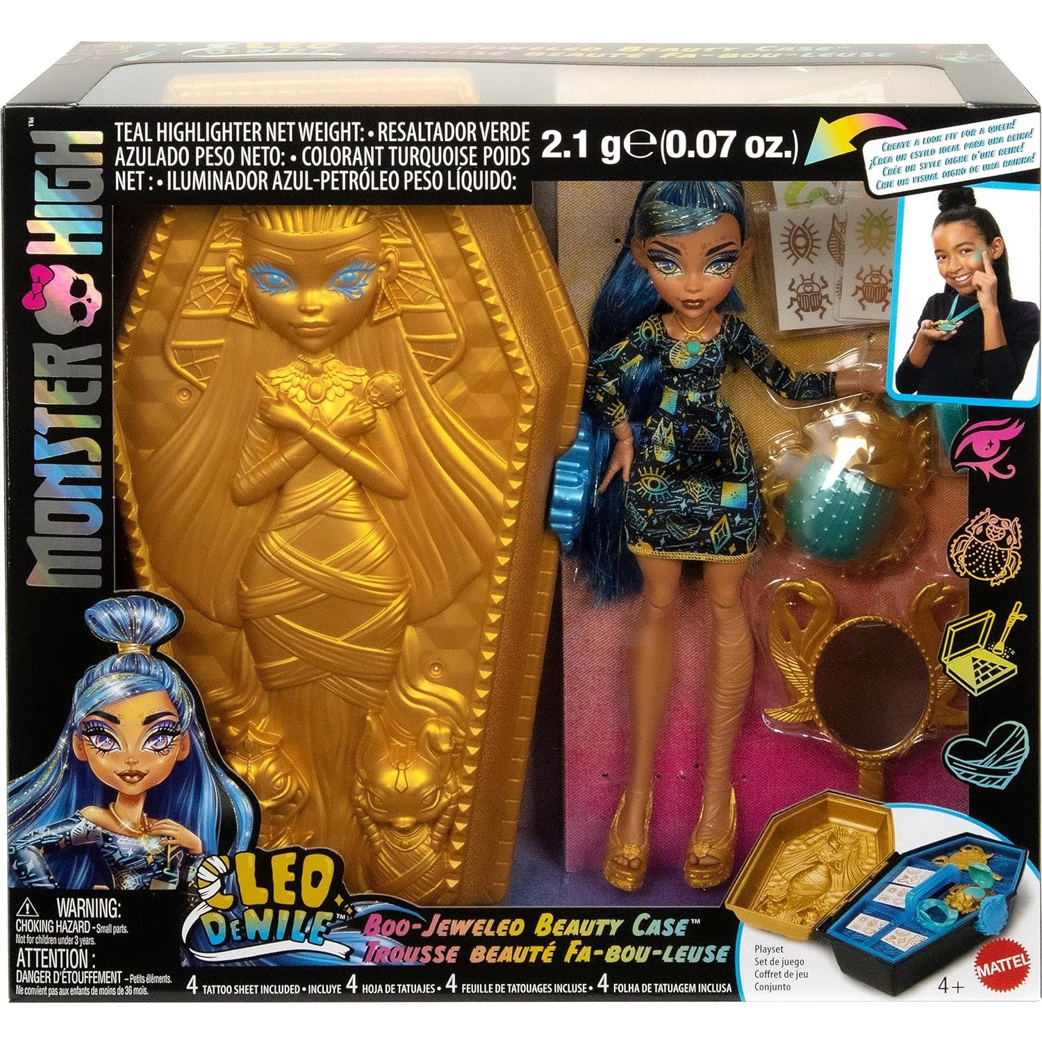 ����� ������ ��� ���� �� ��� ����� Golden Glam Case Monster High Cleo De Nile HNF72