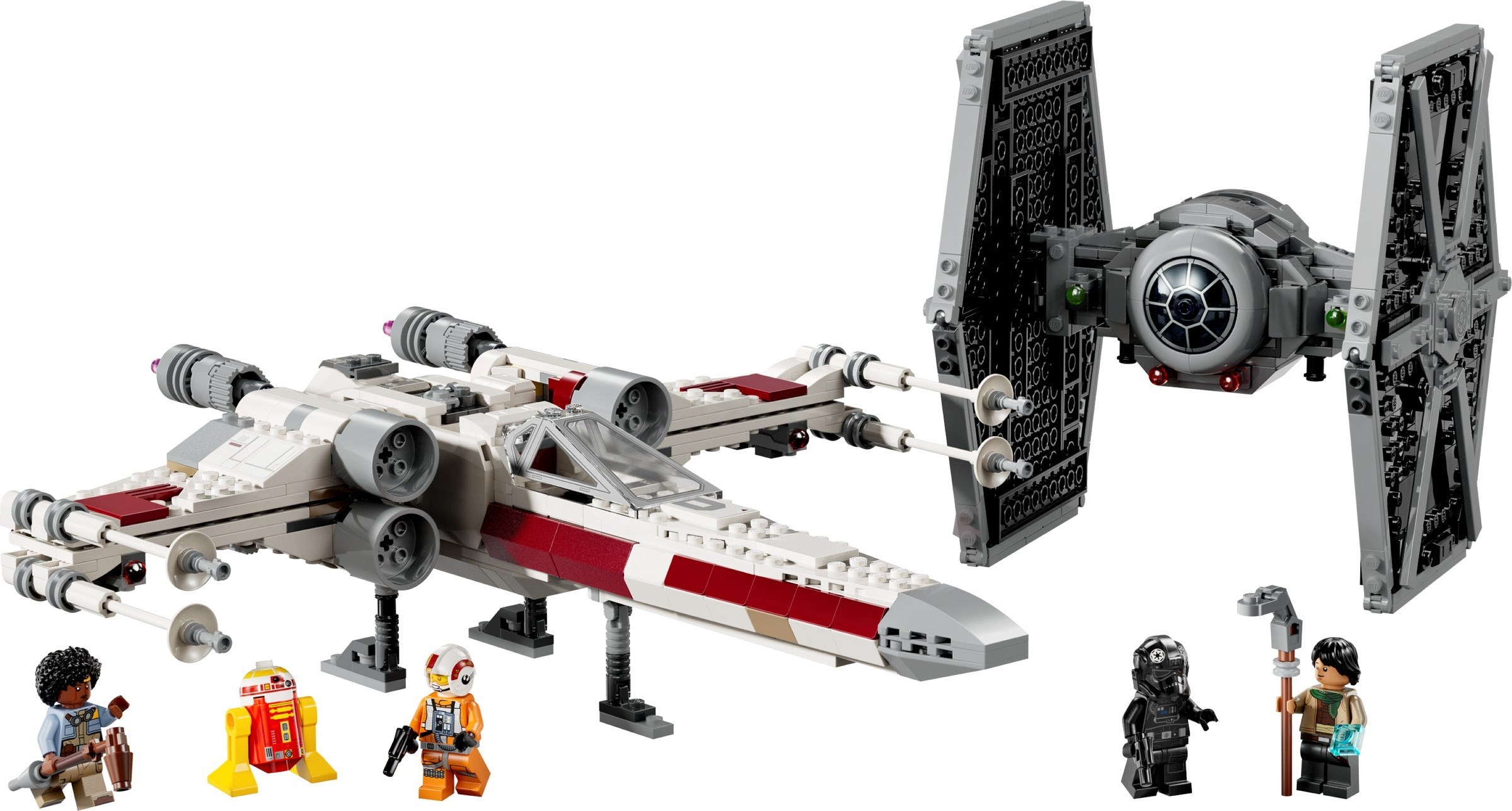 ����������� LEGO 75393 TIE-����������� � ������ X-Wing