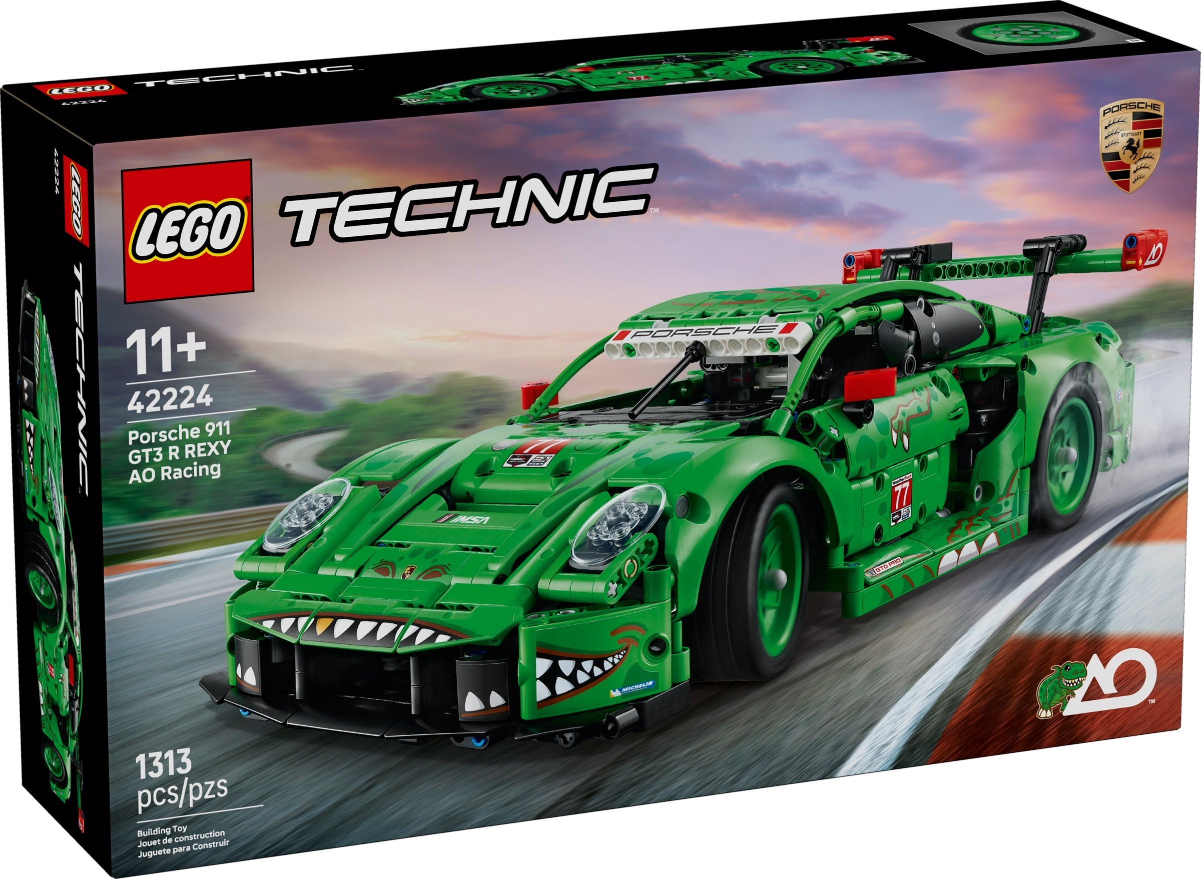 ����������� LEGO 42224 - ���� �������� ���������� Porsche 911 GT3 R REXY AO Racing