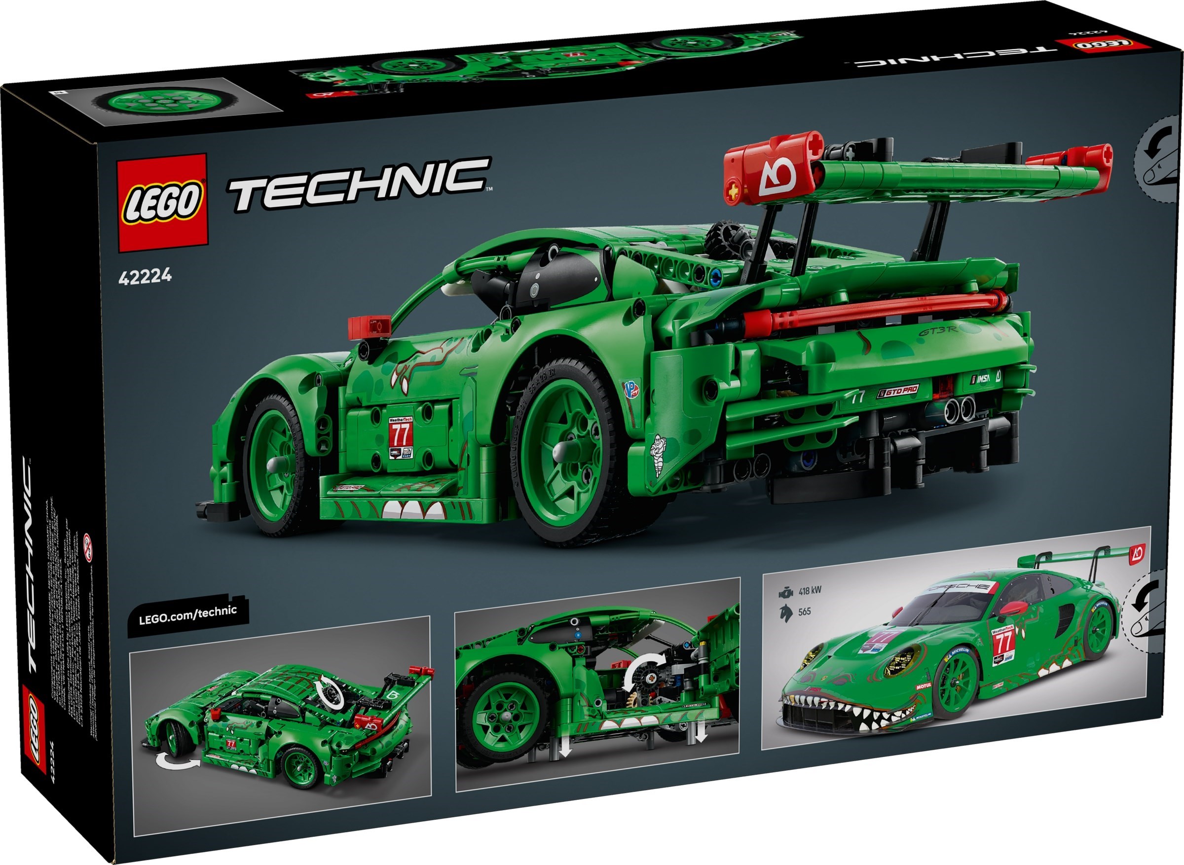 ����������� LEGO 42224 - ���� �������� ���������� Porsche 911 GT3 R REXY AO Racing
