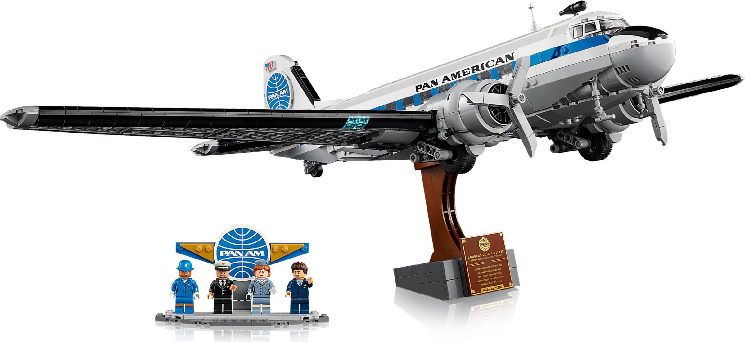 ����������� LEGO 11378 - ���� ������������ ������ Douglas DC-3 PAN AM, 1903 ������
