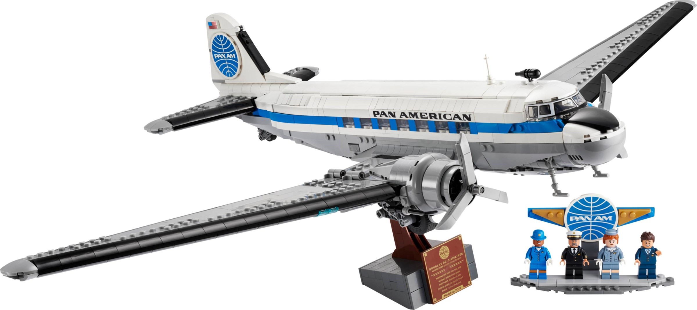 ����������� LEGO 11378 - ���� ������������ ������ Douglas DC-3 PAN AM, 1903 ������
