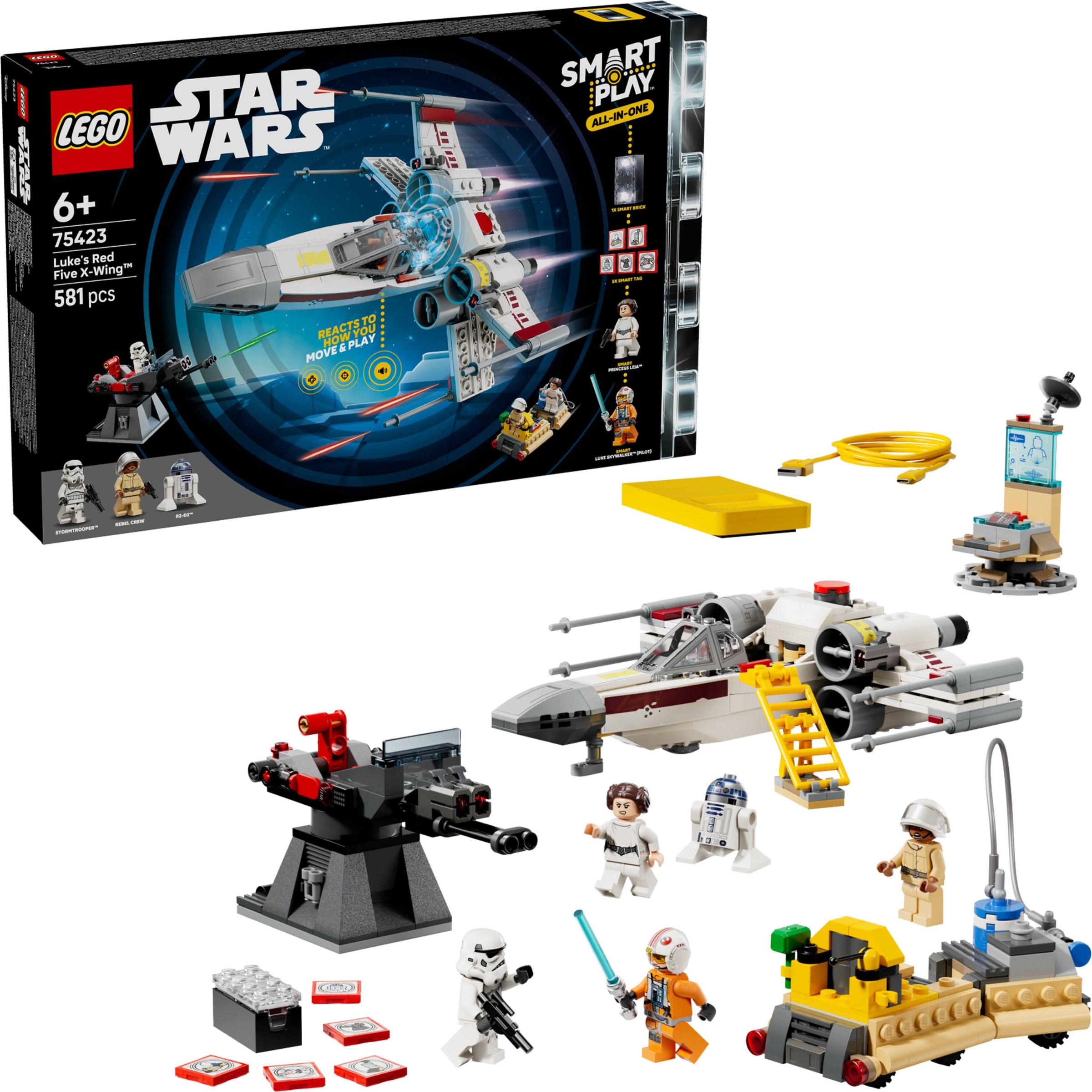 ����������� LEGO 75423 SMART Play - ���� ����������� Red Five X-Wing ���� ����������