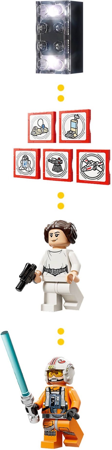 ����������� LEGO 75423 SMART Play - ���� ����������� Red Five X-Wing ���� ����������