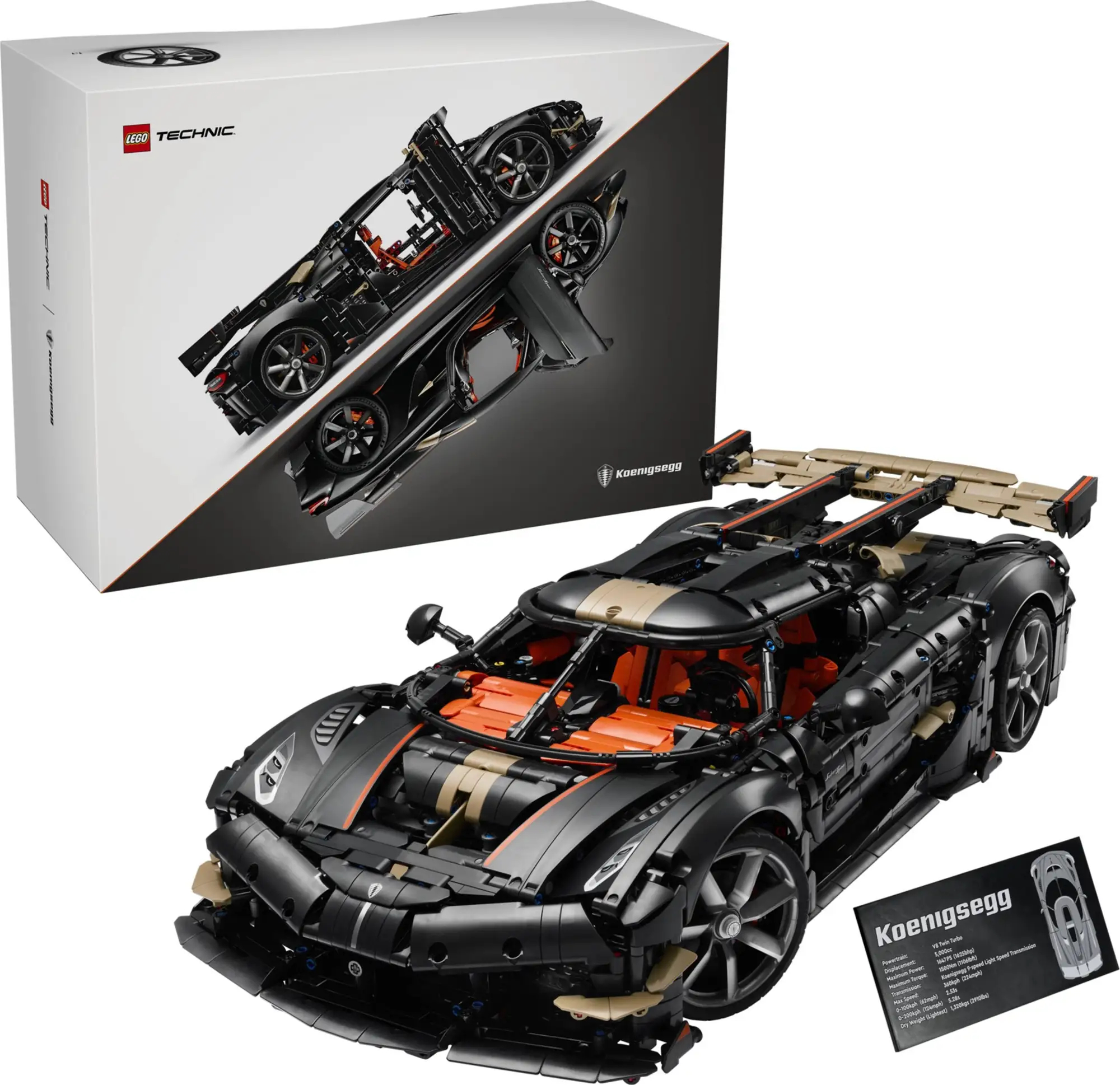 ����������� LEGO 42232 - ���� Koenigsegg ����� �������, 4104 ������