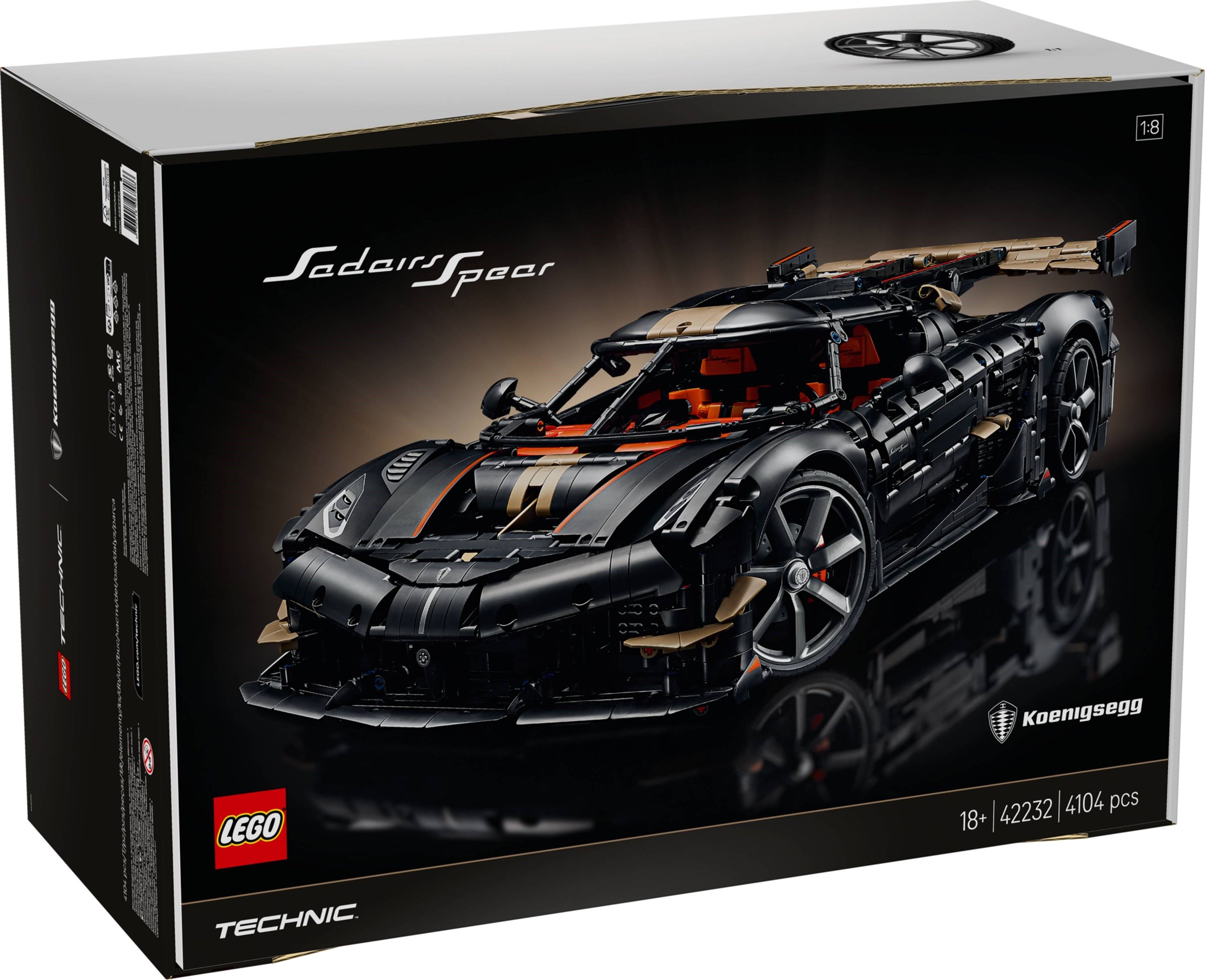 ����������� LEGO 42232 - ���� Koenigsegg ����� �������, 4104 ������