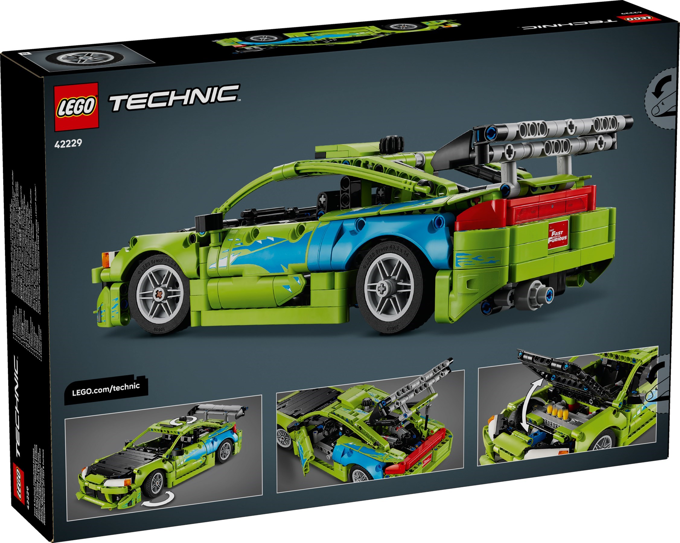 ����������� LEGO 42229 Fast & Furious ������: Mitsubishi Eclipse, 827 ������