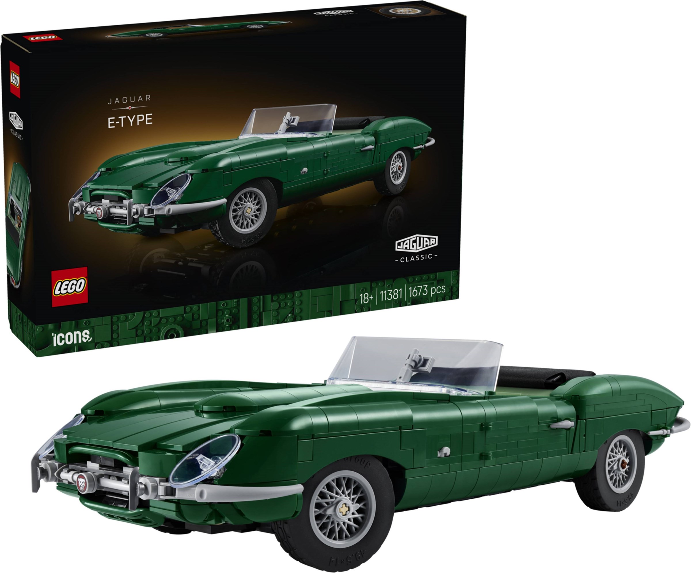 ����������� LEGO 11381 - ���� ��������� Jaguar E-Type, 1673 ������