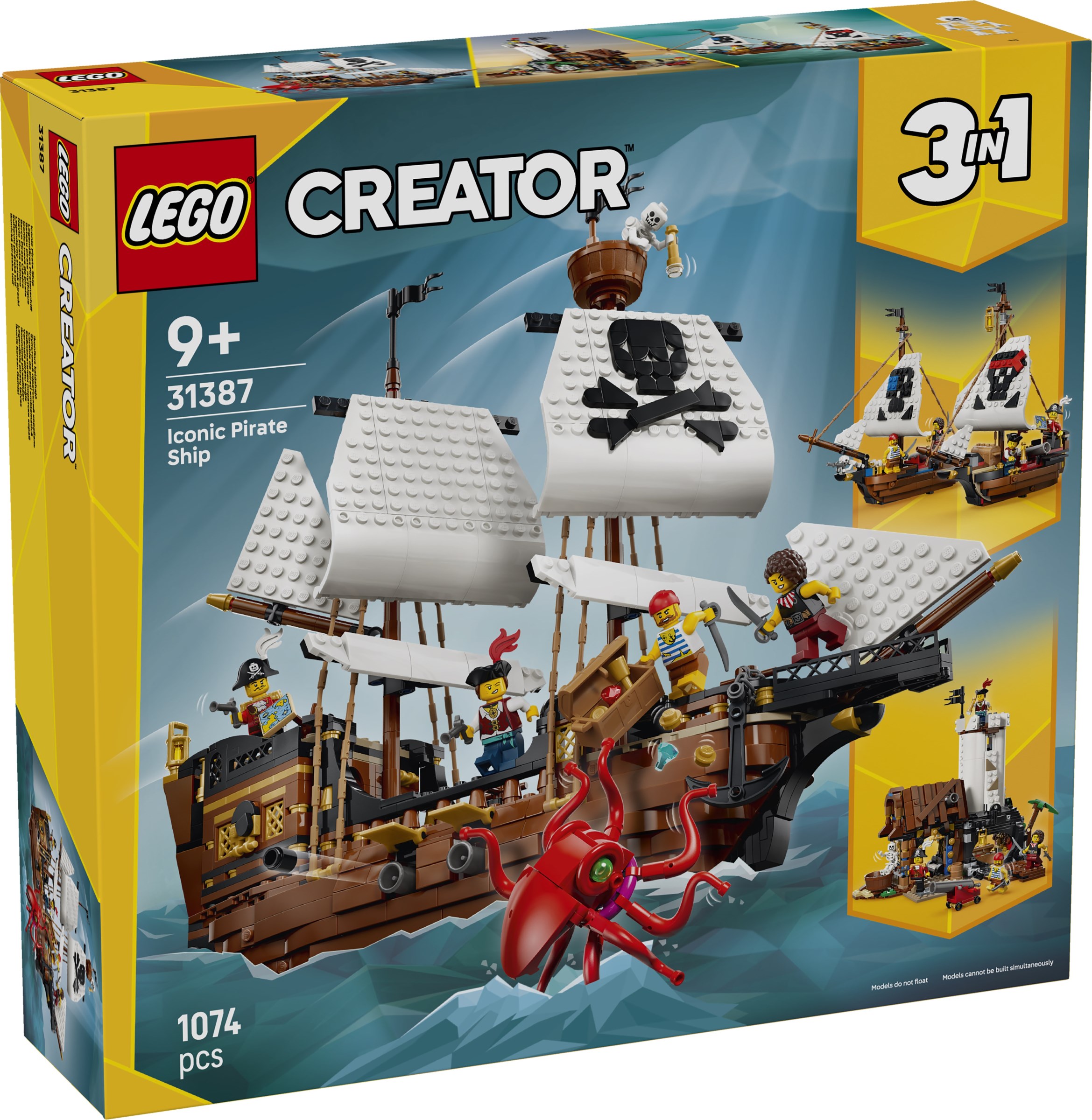 ����������� LEGO 31387 - ���� ����������� ��������� �������, 1074 ������