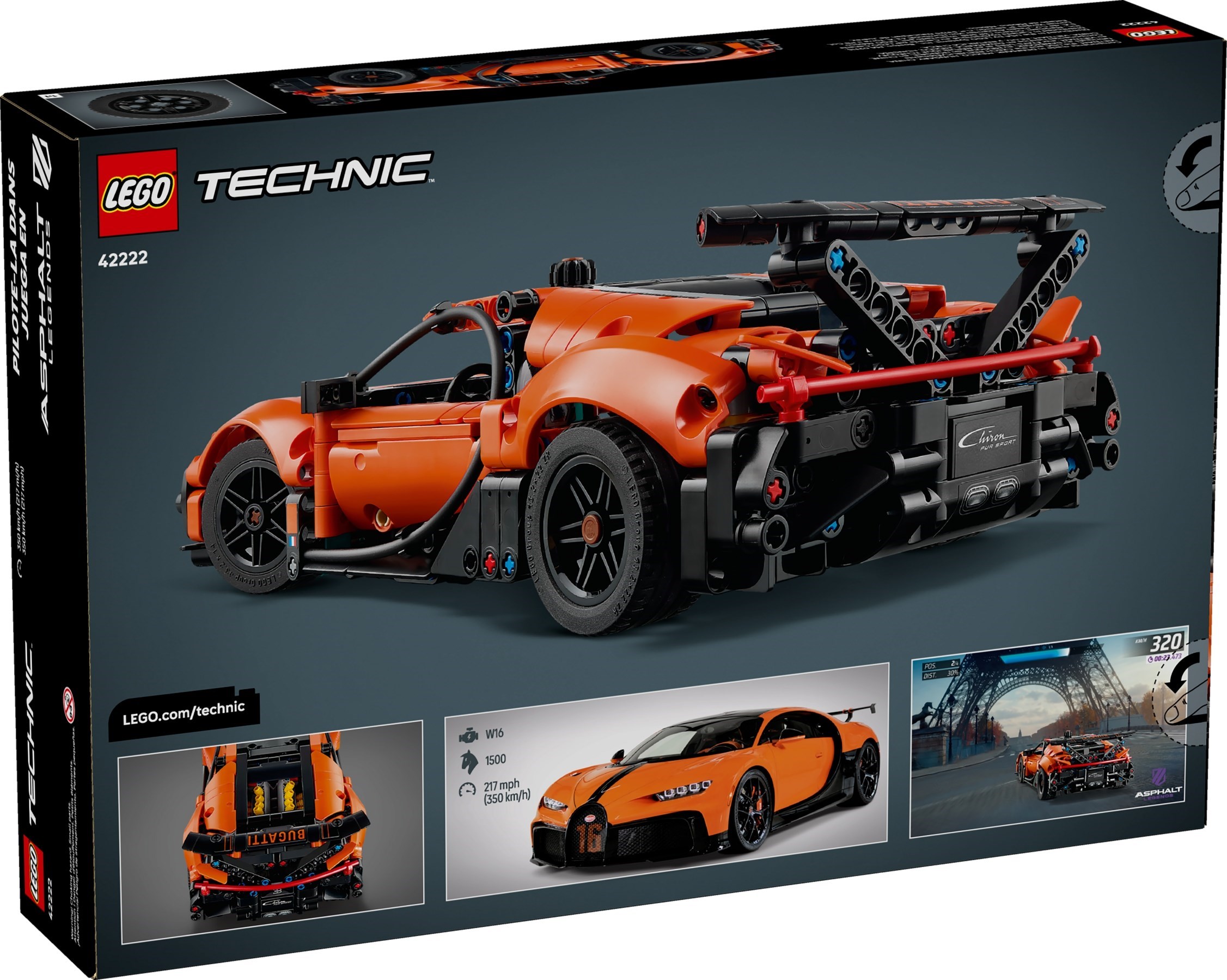 ����������� LEGO 42222 - ���� �������� Bugatti Chiron Pur Sport, 771 ������