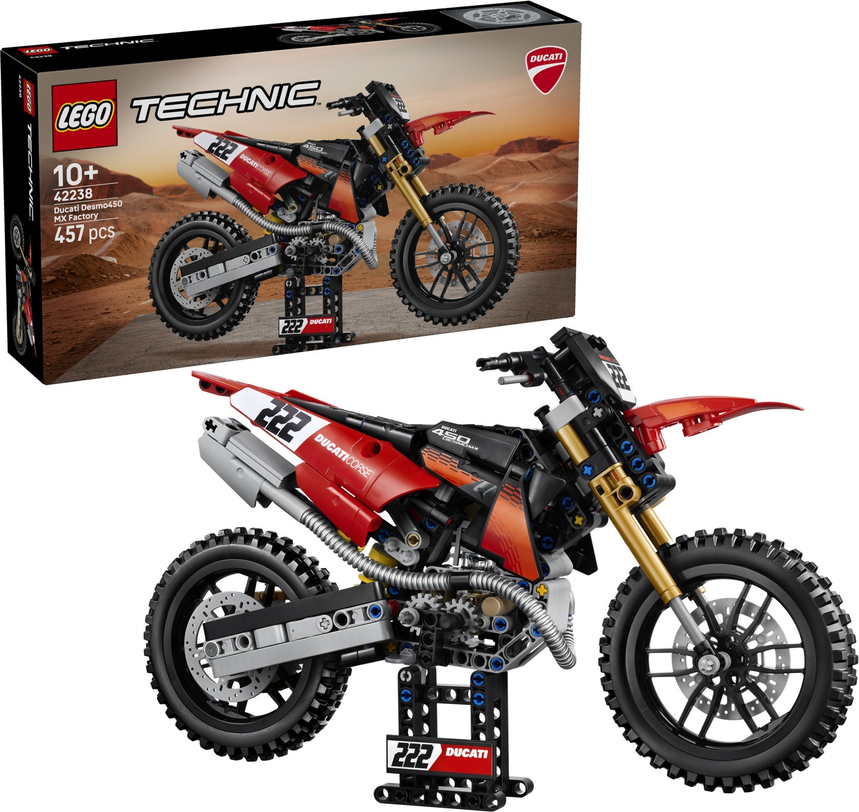����������� LEGO 42238 - ���� �������� Ducati Desmo450 MX Factory, 457 �������