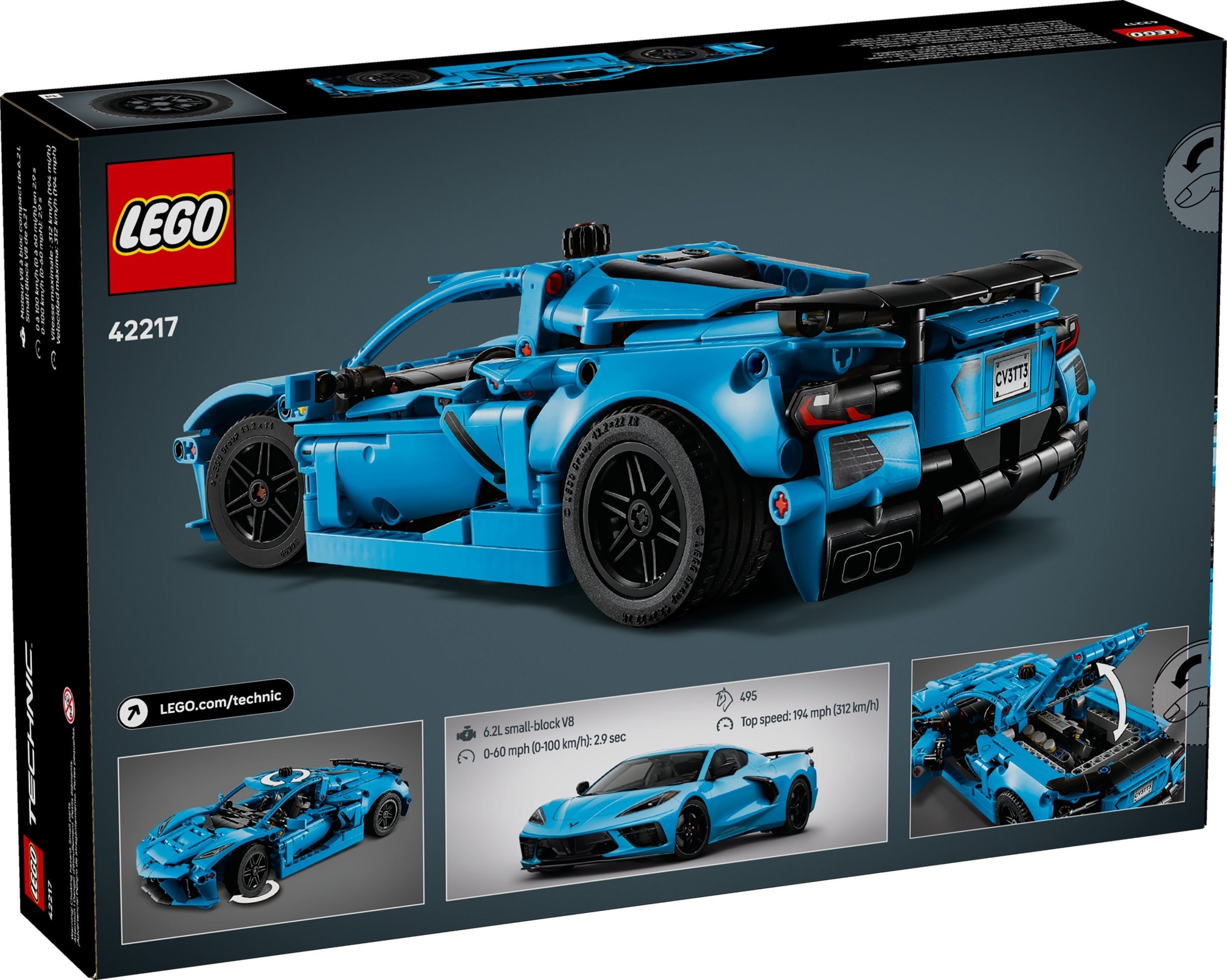 ����������� LEGO 42217 - ���� Chevrolet Corvette Stingray Blue, 732 ������