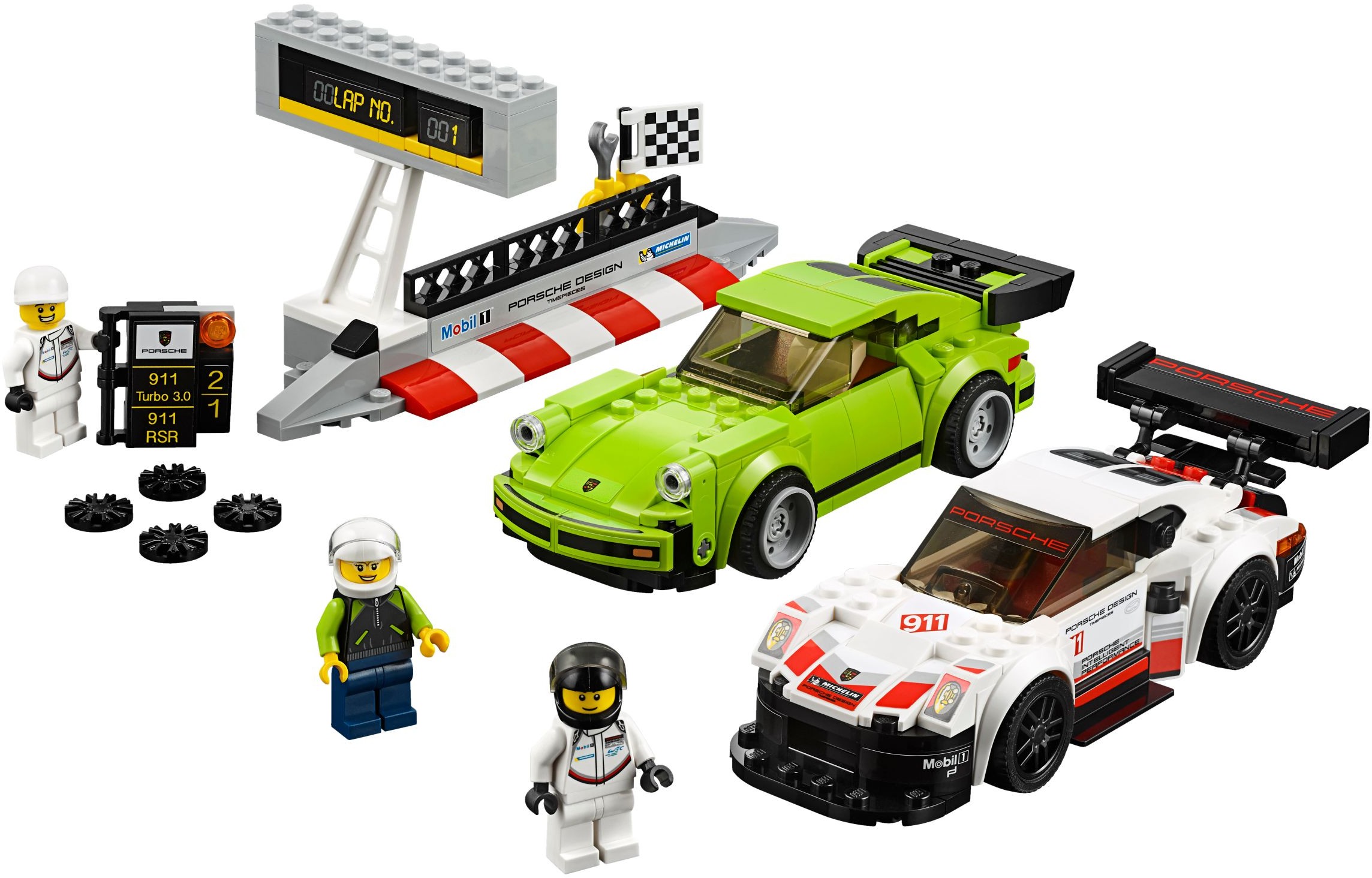 ����������� LEGO 75888 - ���� Porsche 911 RSR � 911 Turbo 3.0