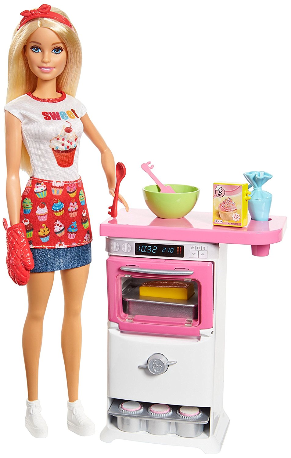 ������� ����� Barbie �������� ��������� (Barbie  Bakery Chef Doll and Playset) FHP57, Mattel