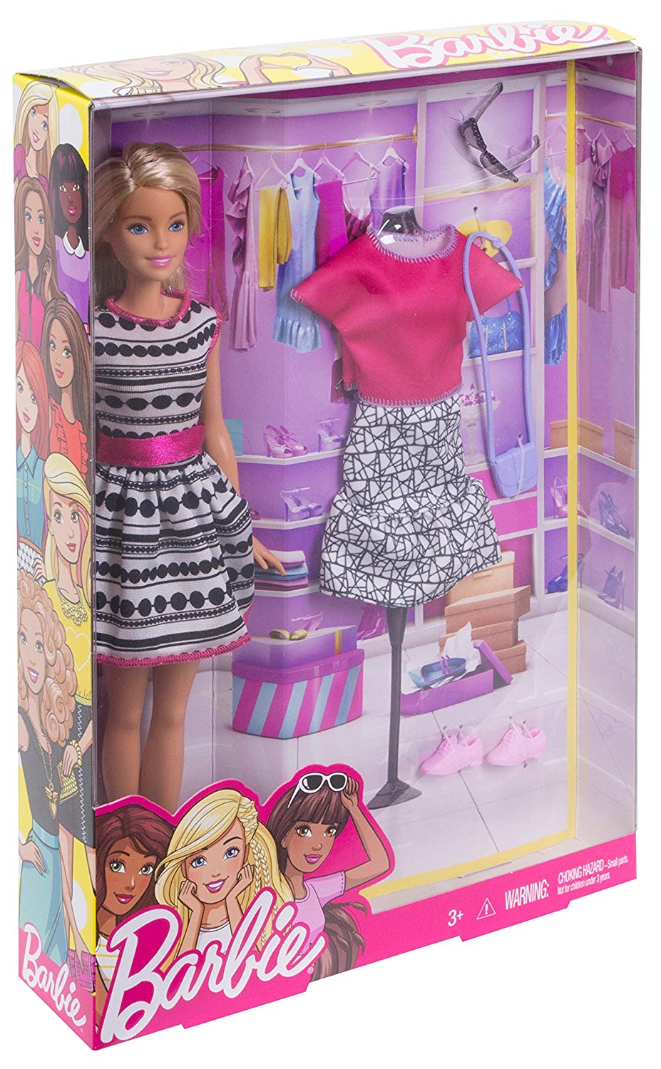 ����� ����� ��������� c �������������� ������� (Barbie Fashion Blonde) FFF59, Mattel