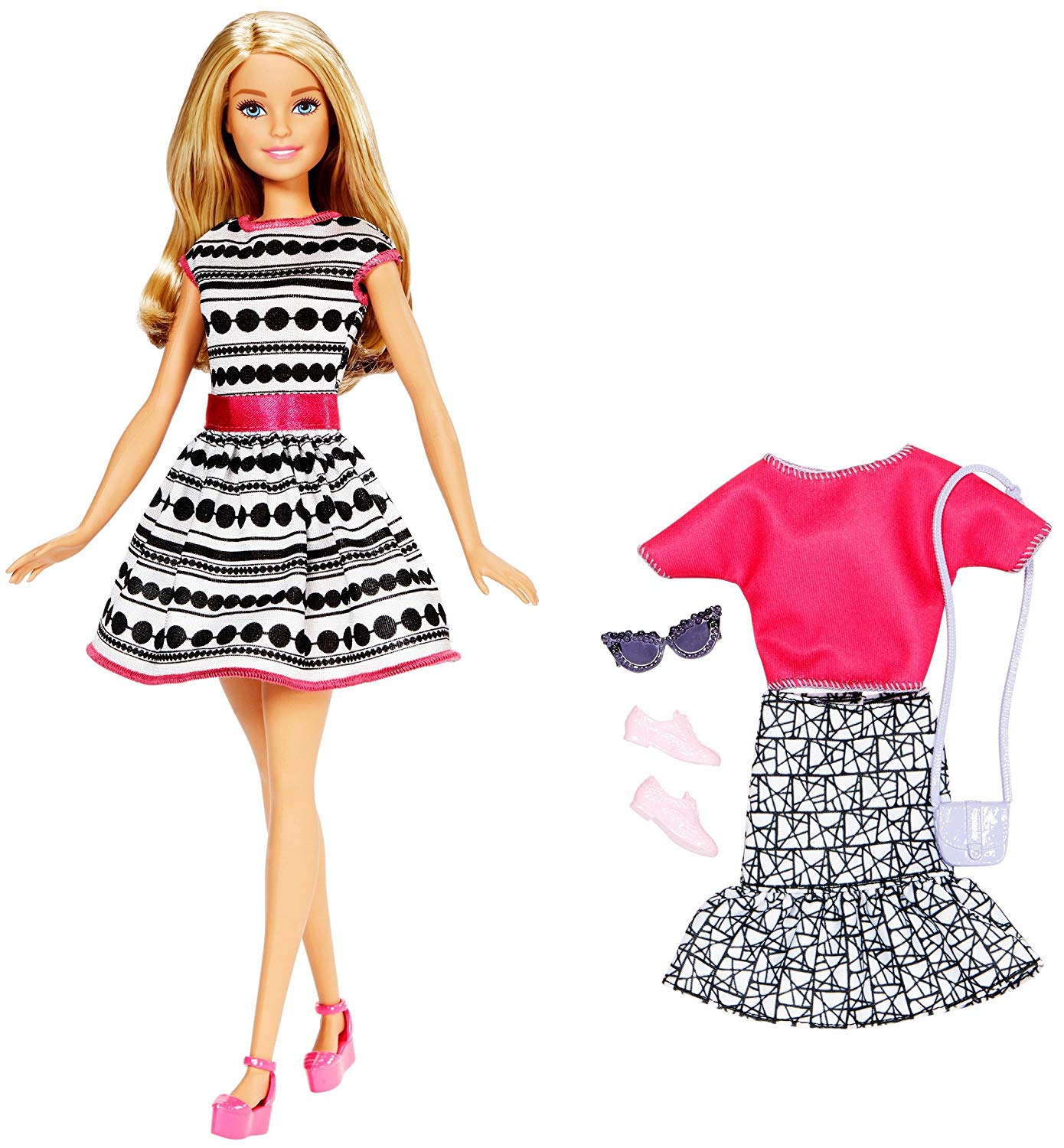 ����� ����� ��������� c �������������� ������� (Barbie Fashion Blonde) FFF59, Mattel